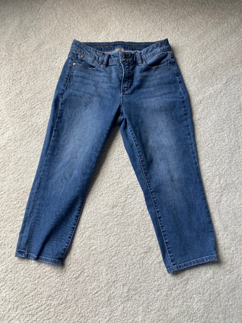 Talbots CURVY CROP jeans size 10 petite - EXCELLENT condition